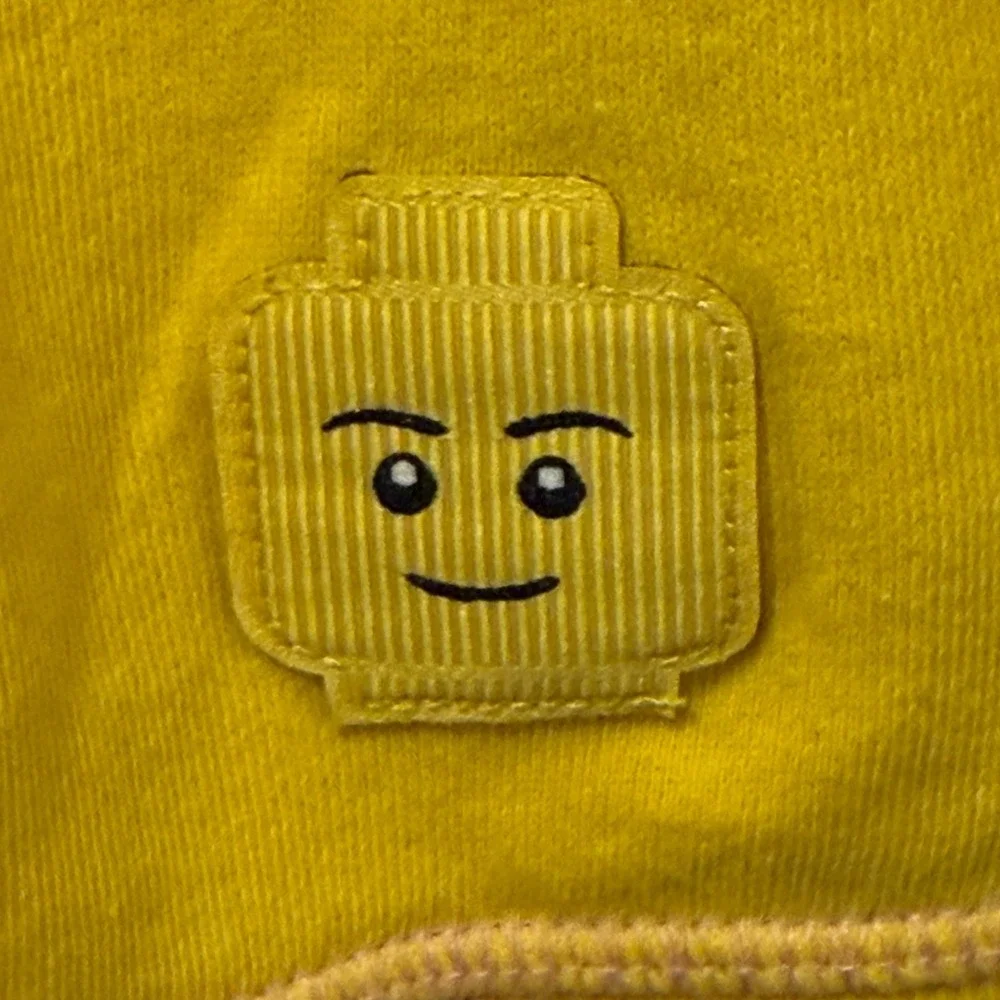 LEGO x Target Women's Size XS Yellow‎ Sweatshirt Embossed Minifigure Face Casual